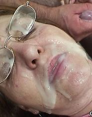 The two guys take turns being inside this mature mouth and wet pussy hole